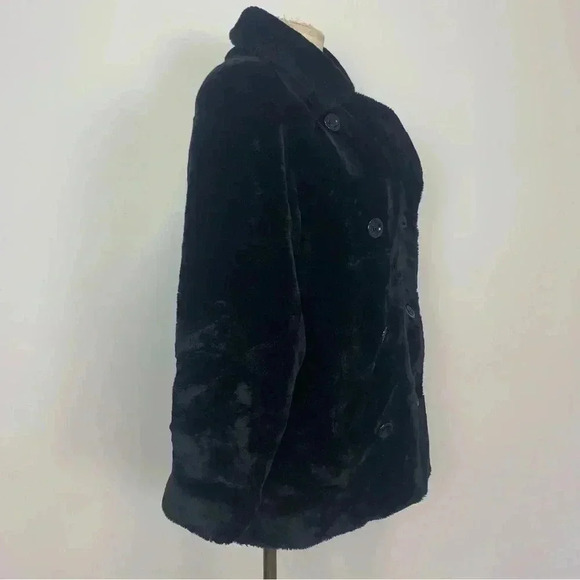 Vintage Double-breasted Faux Fur  Coat - Picture 4 of 10